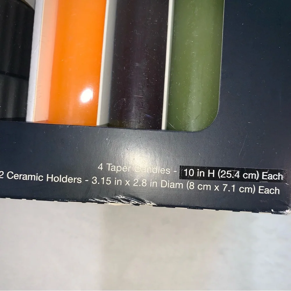 Black history month target Colorful Taper Candle Set‎ with Holders new in box